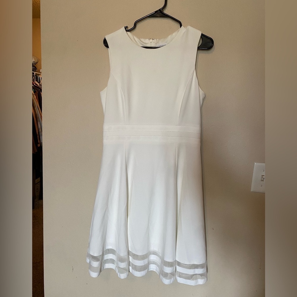 White Calvin Klein Dress